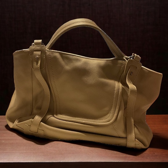 KOOBA JONNIE LEATHER SHOPPER in GARDENIA -TAN - Picture 5 of 7